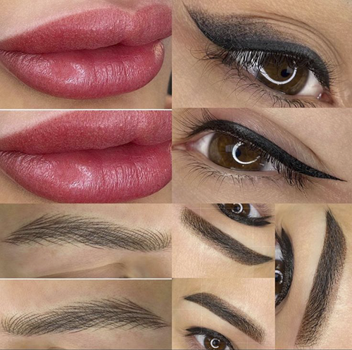 آموزش حضوری شیدینگ روسی چشم و لب | تکنیک حرفه‌ای آرایش دائم جذاب